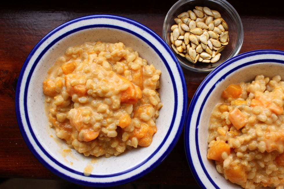 wheat berry pudding   delishcom