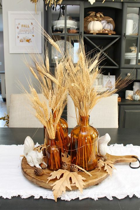 wheat fall centerpieces