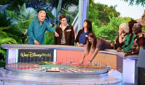 orlando, fl   october 10  wheel of fortune host pat sajak l attends a taping of the wheel of fortunes 35th anniversary season at epcot center at walt disney world on october 10, 2017 in orlando, florida  photo by gerardo moragetty images