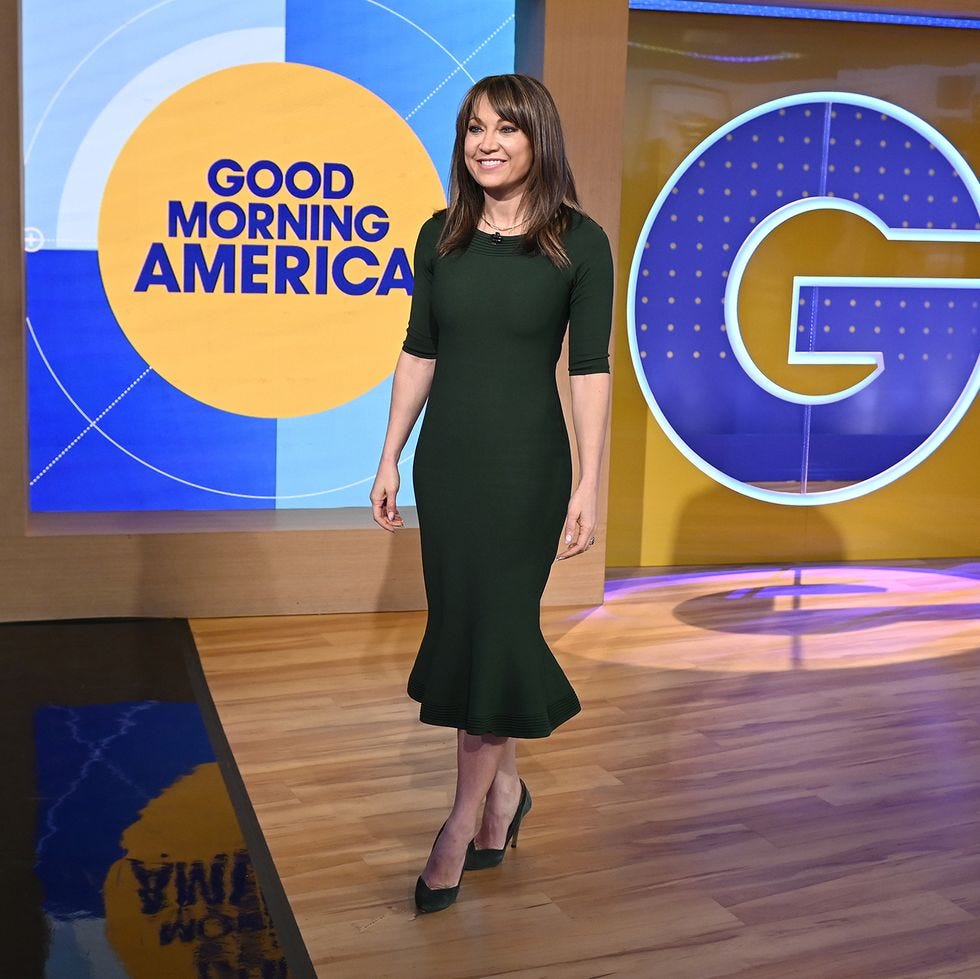 a person in a green dress