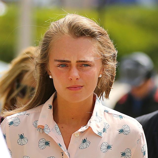 taunton, ma june 16 michelle carter arrives at taunton district court in taunton, ma on jun 16, 2017 to hear the verdict in her trial carter is charged with involuntary manslaughter for encouraging 18 year old conrad roy iii to kill himself in july 2014 photo by john tlumackithe boston globe via getty images