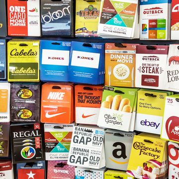 convenience store gift card display