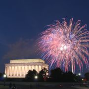 fireworks at the national mall in washington dc on 4th of july 2010