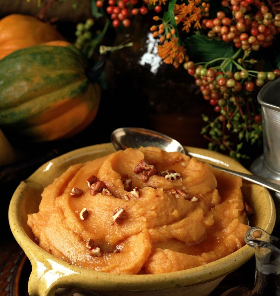 whipped sweet potatoes with pecans