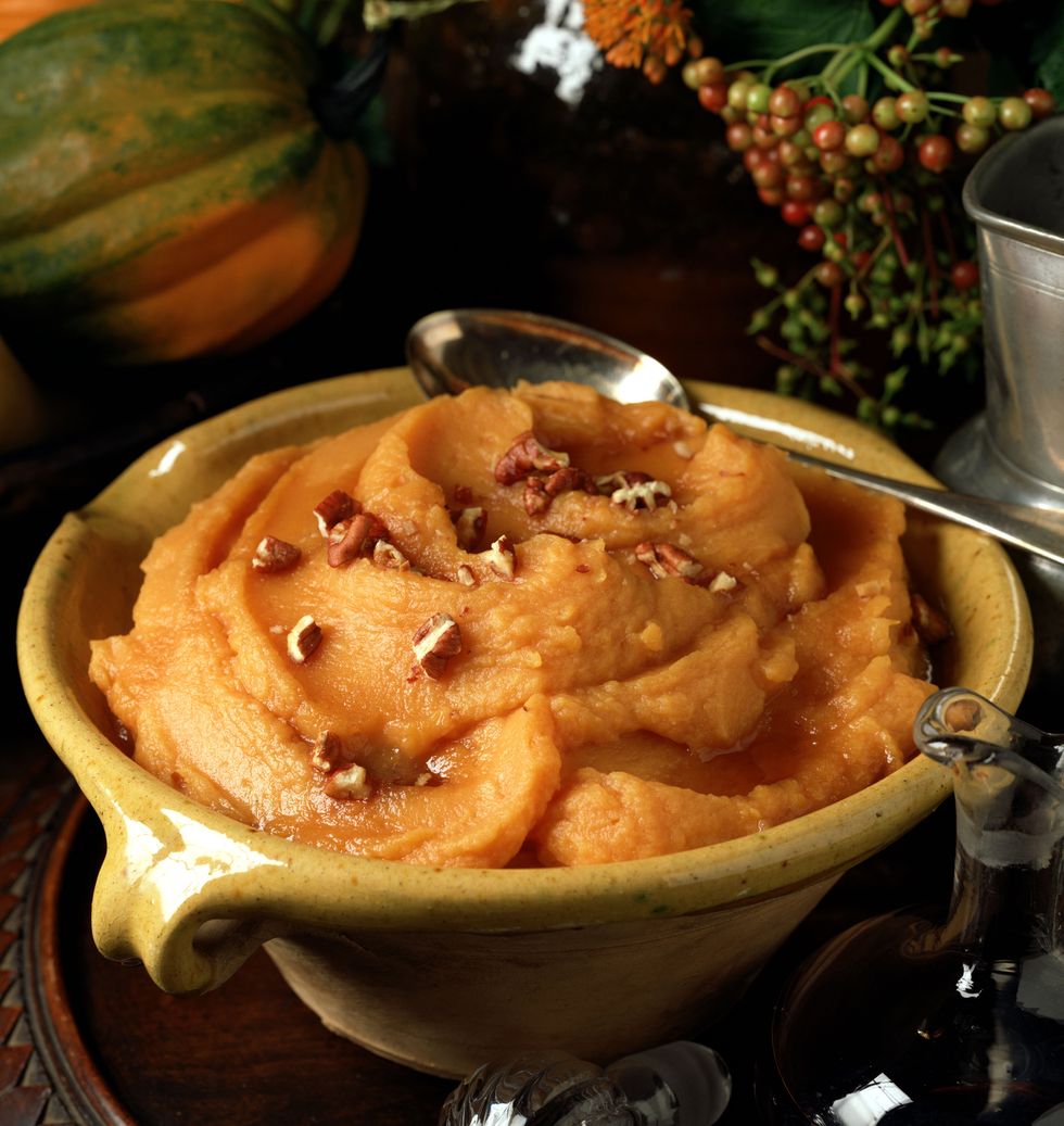 whipped sweet potatoes with pecans
