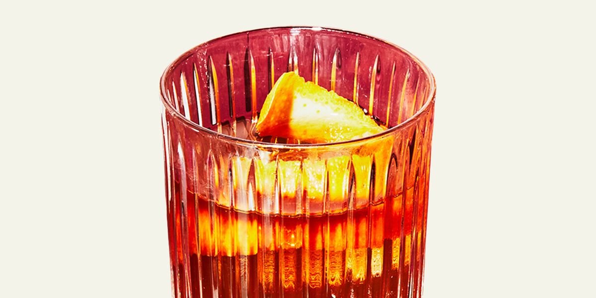 Vintage Black Brown & Gold Cocktail Liquor Highball Collins