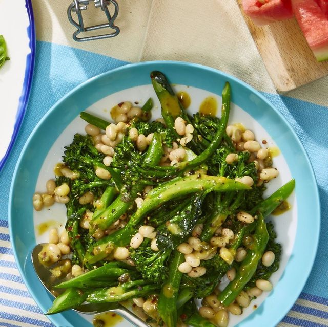 white bean and broccolini salad