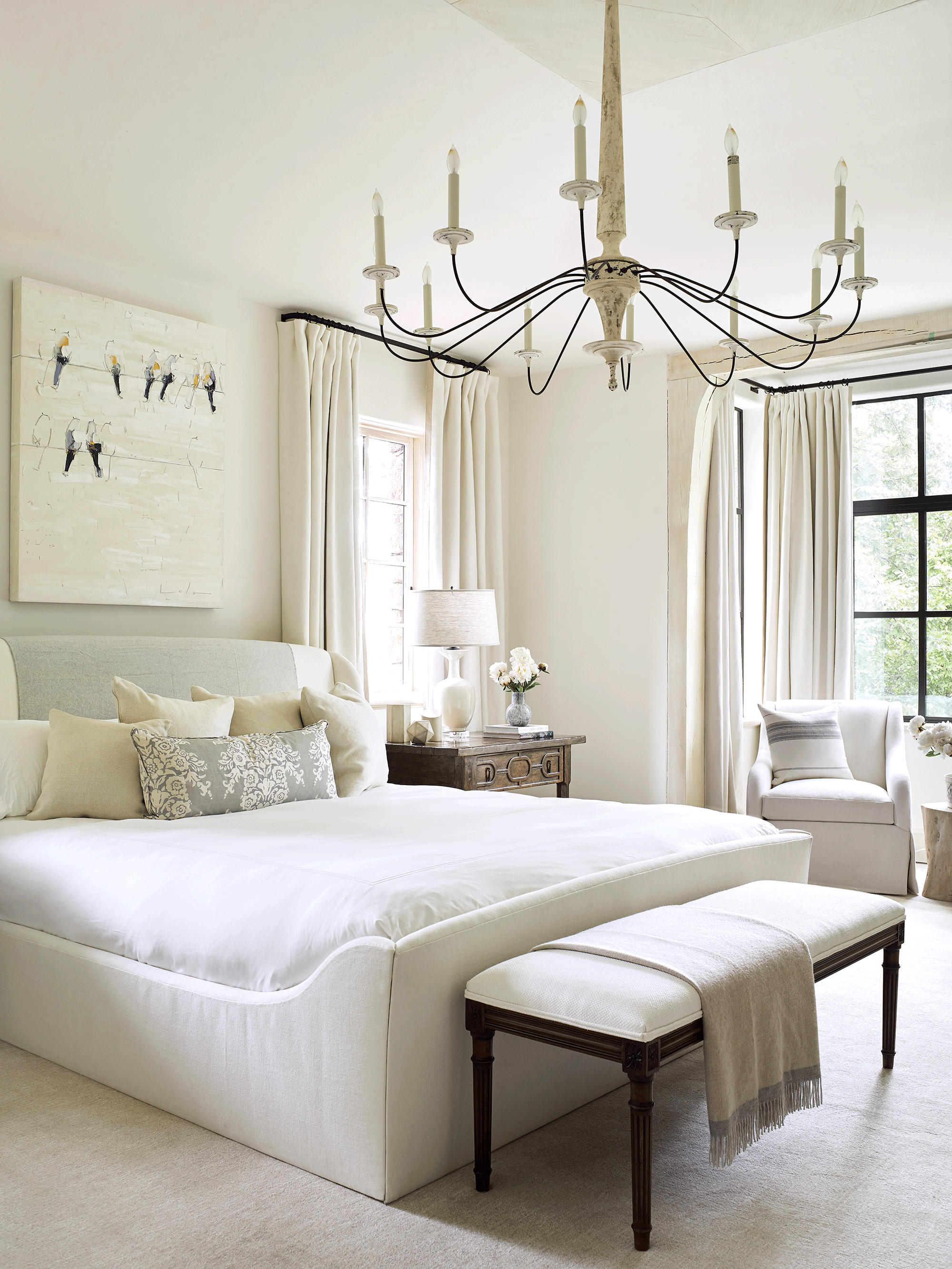 All White Master Bedroom Ideas