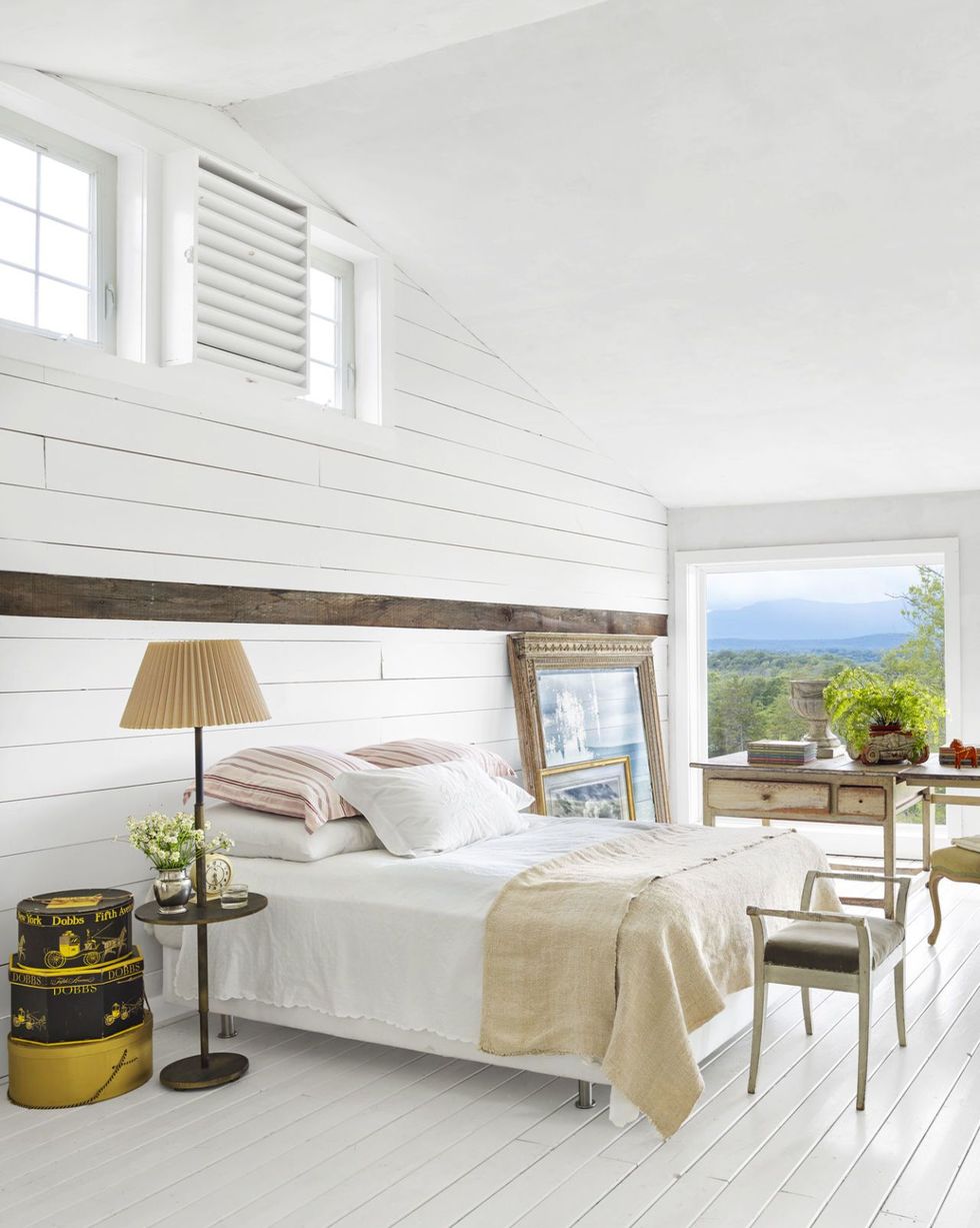 white bedrooms shiplap