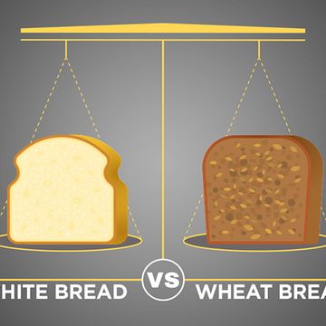 White bread vs. wheat bread. 