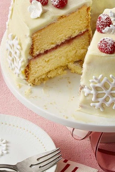 double white chocolate cake