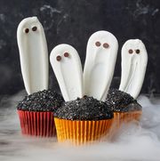 White Chocolate Ghost Cupcakes