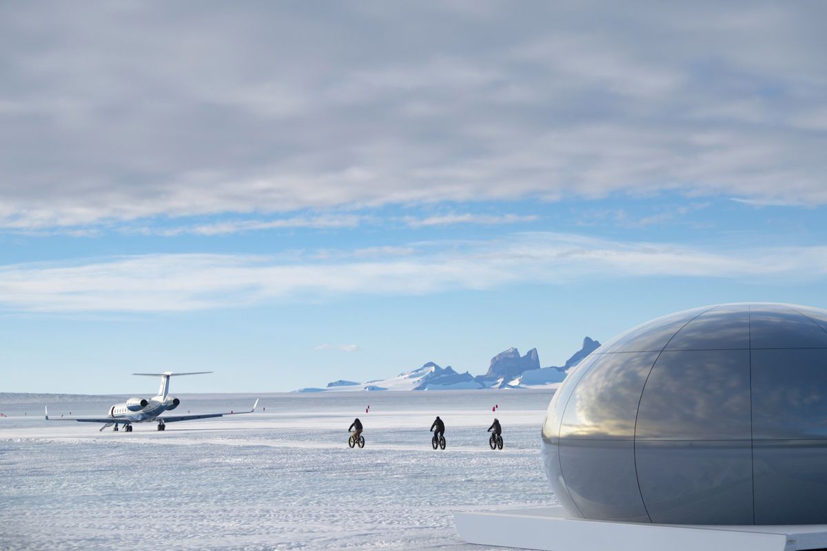 white desert's glamping site on antarctica luxury travel