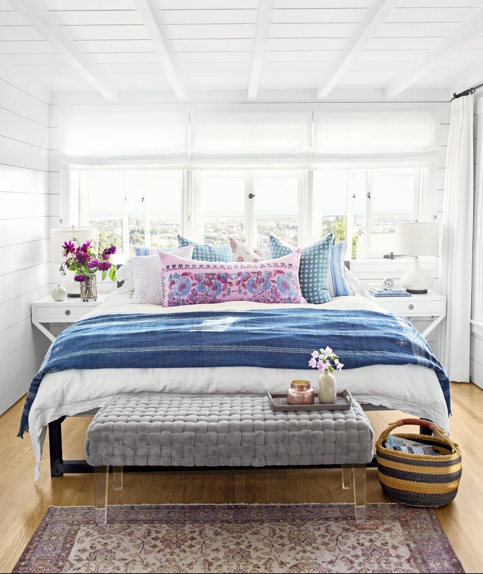 white guest bedroom