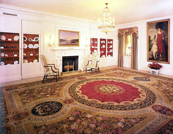 the white house china room in 1975