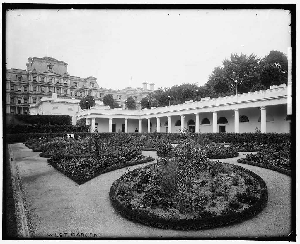 History Of The White House Rose Garden - The Rose Garden's Design