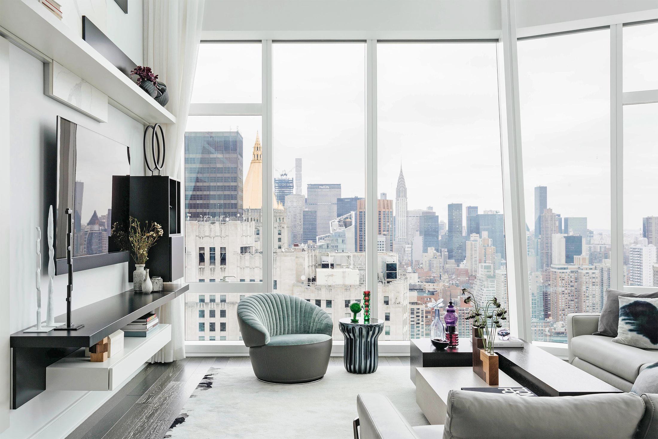 futuristic family room