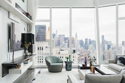 white living with large modern windows