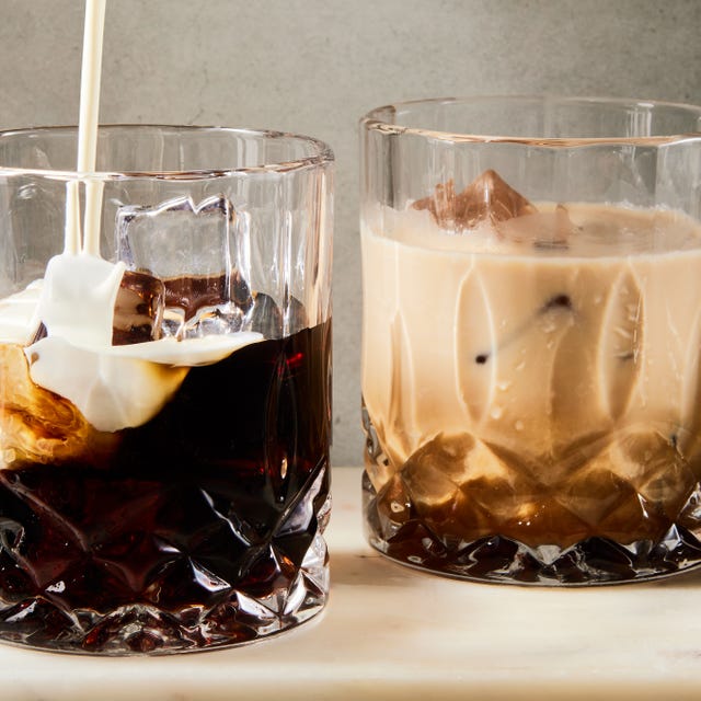 coffee cocktail mixed with cream