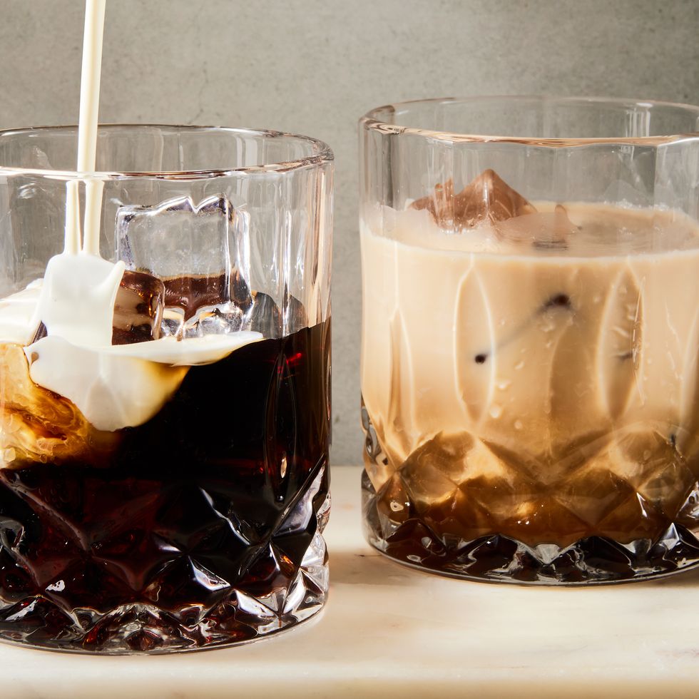 coffee cocktail mixed with cream