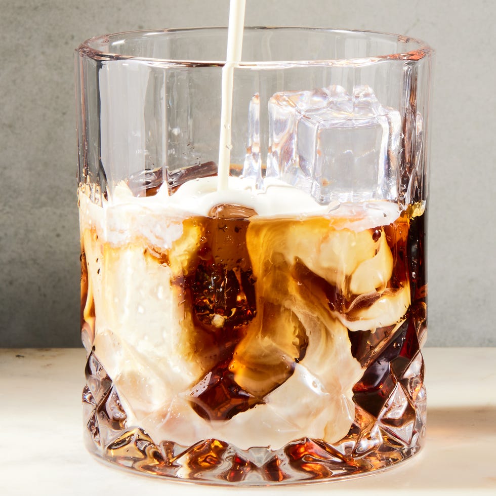 coffee cocktail mixed with cream