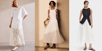 white skirts