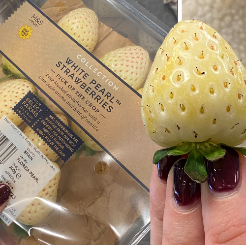 We tried Marks and Spencer's new white strawberries here's our