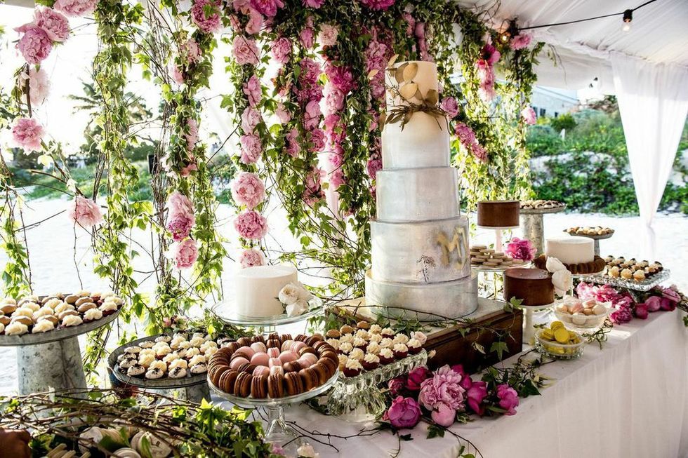 Decoration, Floristry, Pink, Flower, Flower Arranging, Floral design, Buffet, Plant, Wedding ceremony supply, Brunch, 