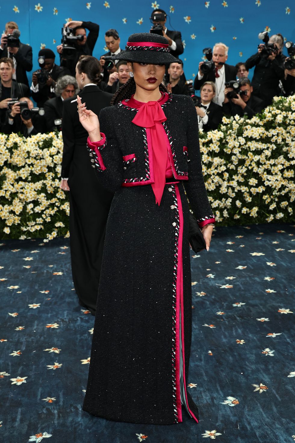 the 2025 met gala celebrating "superfine: tailoring black style" arrivals