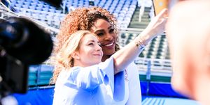 Whitney Wolfe and Serena Williams