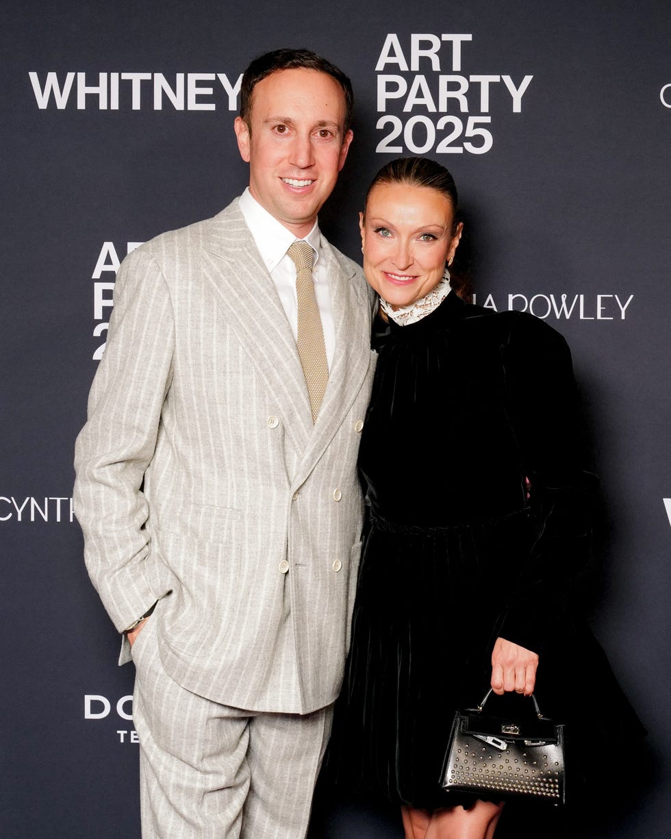 claire paull and steven beltrani at the whitney 2025 art party