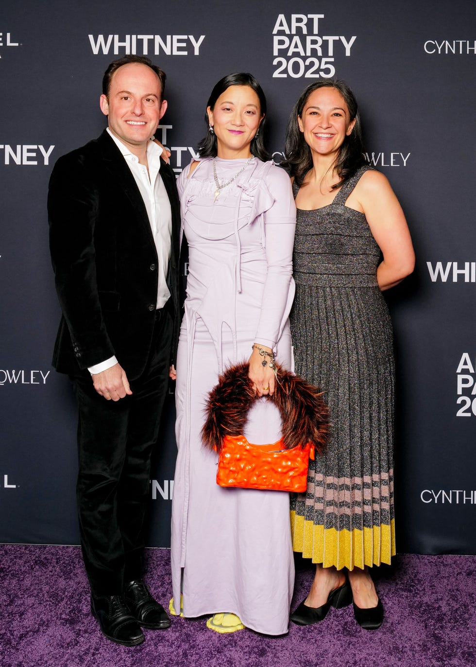 scott rothkopf, christine sun kim, jennie goldstein at the 2025 whitney art party