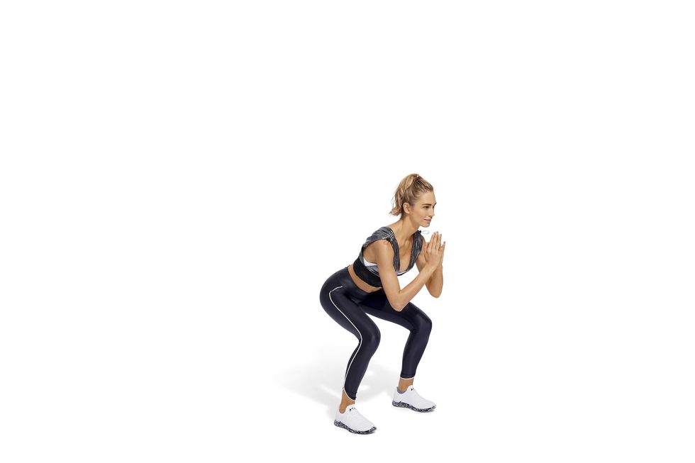 fitness model for workout how to squat jump
