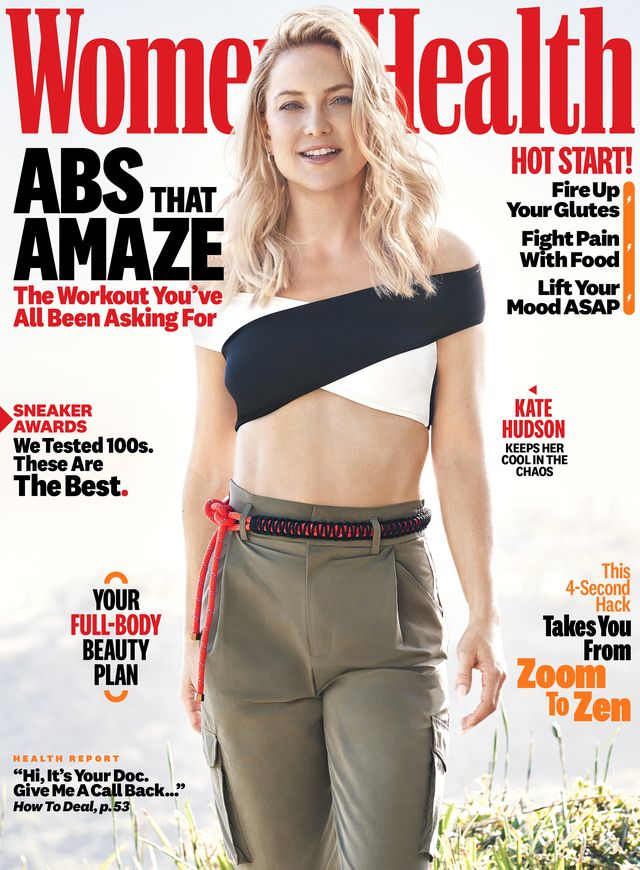 women's health magazine with kate hudson in the cover