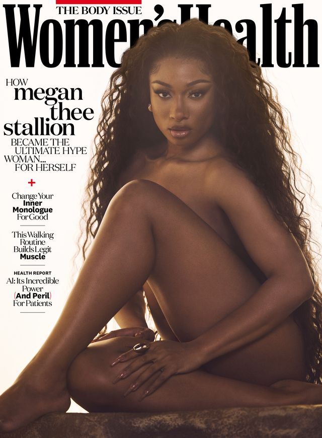 meghan thee stallion posing nude on the cover of women's health magazine