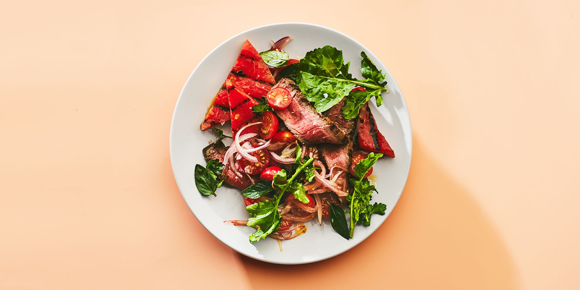 Steak Salad Recipe With Grilled Watermelon