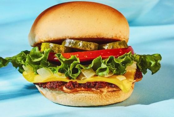 vegan cheeseburger