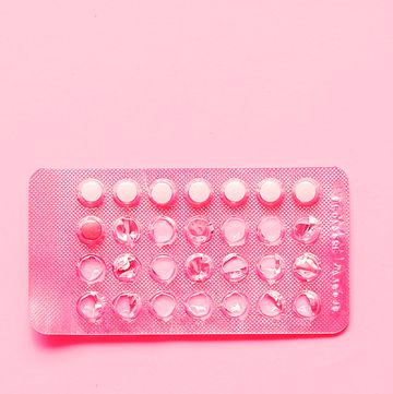 pink birth control tablets
