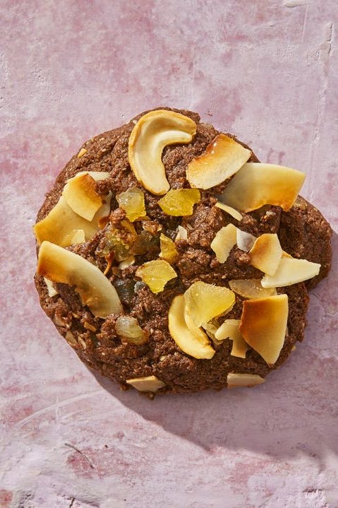 Chocolate Cashew-Coconut Protein Cookies chocolate cashew coconut protein cookies