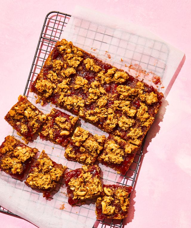 peanut butter and jelly bars