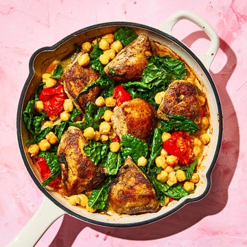 chicken chickpea kale tomato skillet bake chicken chickpea kale tomato skillet bake