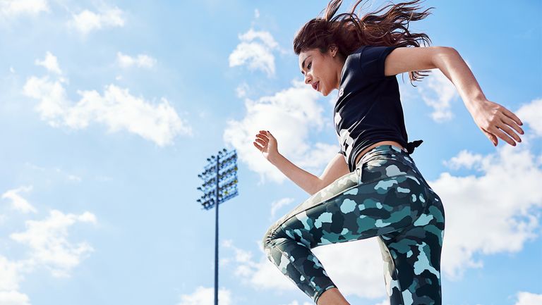 Buy Lili Women's Active Running Fit Workout Bio-Wash Calf Length