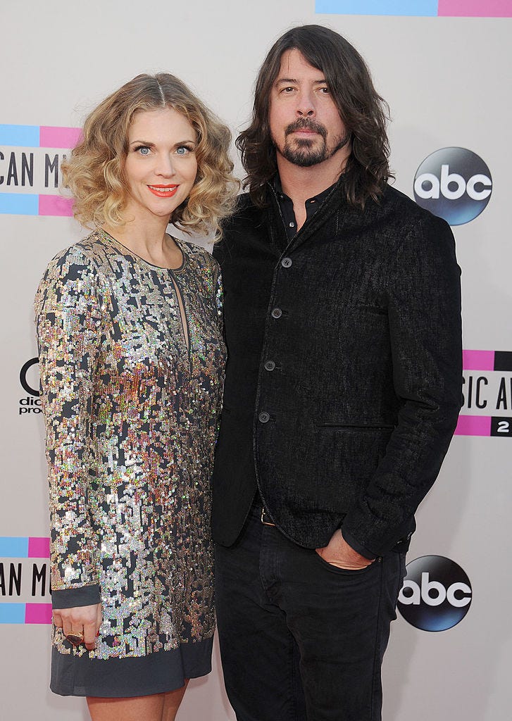 who are dave grohl's wife and children singer has welcomed a child "outside of marriage"