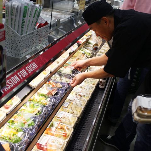 whole foods prepared sushi refrigerator