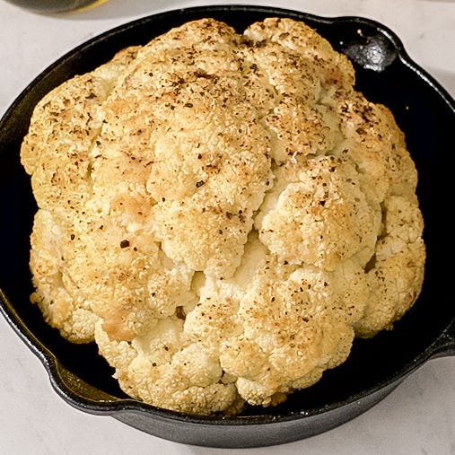 whole roasted cauliflower
