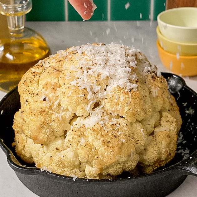 whole roasted cauliflower