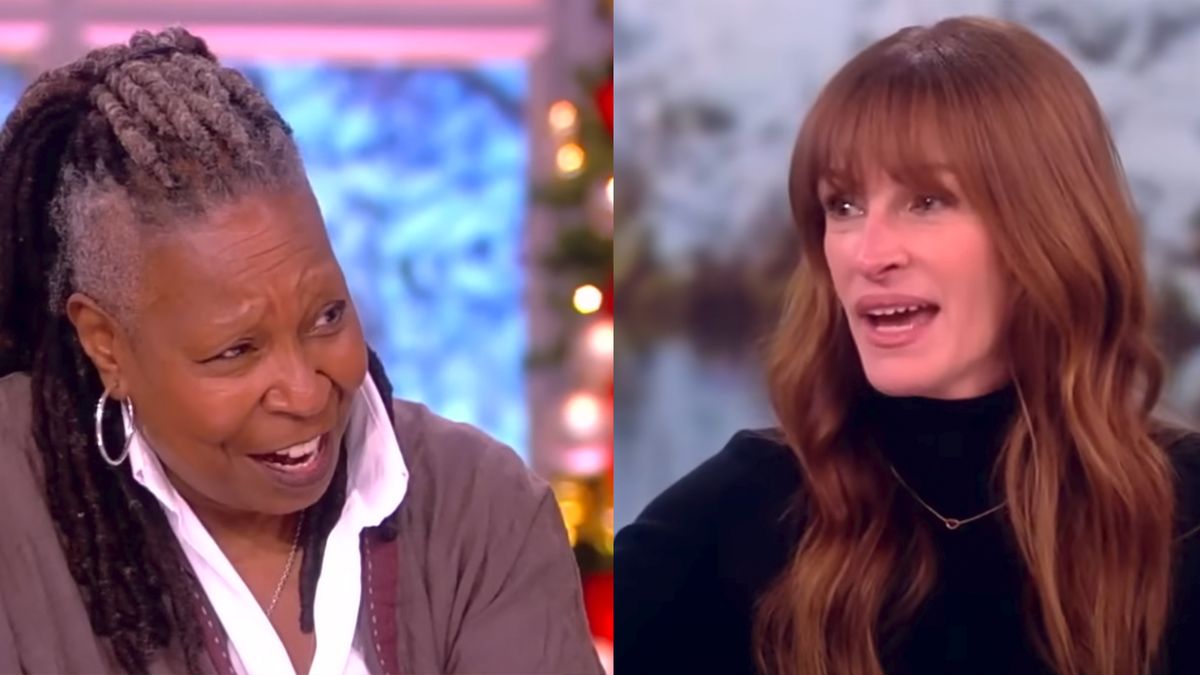 See Julia Roberts Stop Her 'View' Interview to Shout-Out Whoopi