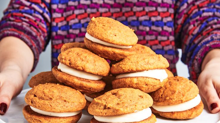 preview for You'll Be Making These Pumpkin Whoopie Pies ALLLL Fall Long