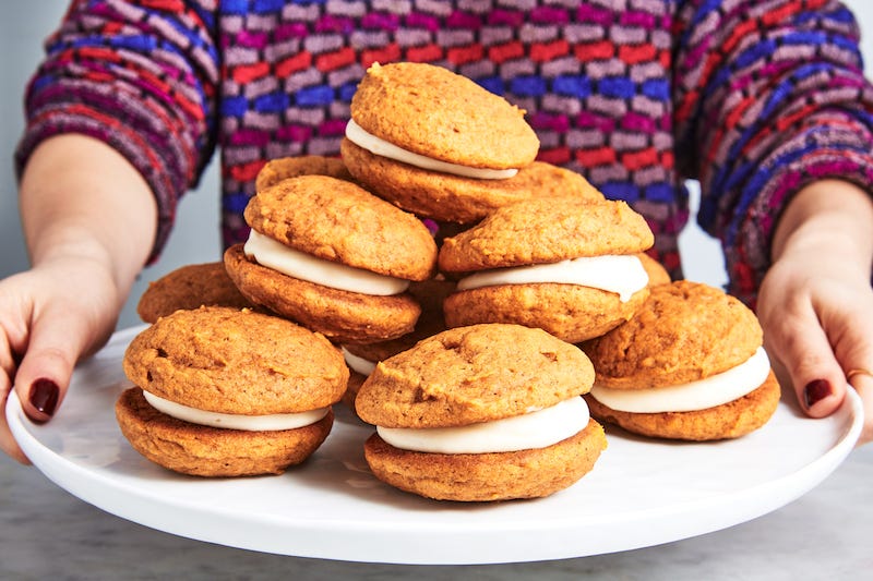 preview for You'll Be Making These Pumpkin Whoopie Pies ALLLL Fall Long