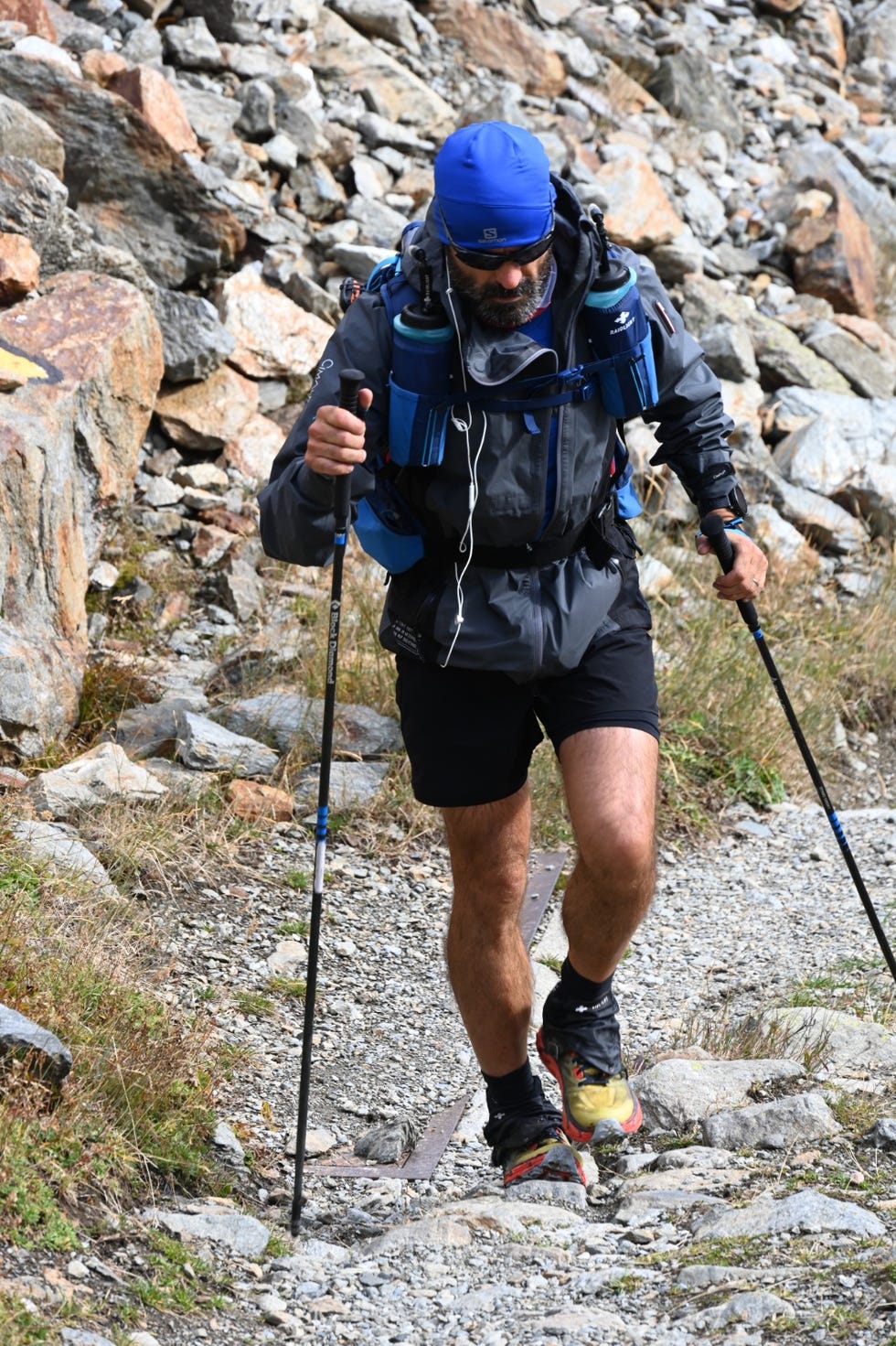 raphael curtil, ultra runner en la carrera tor des glaciers